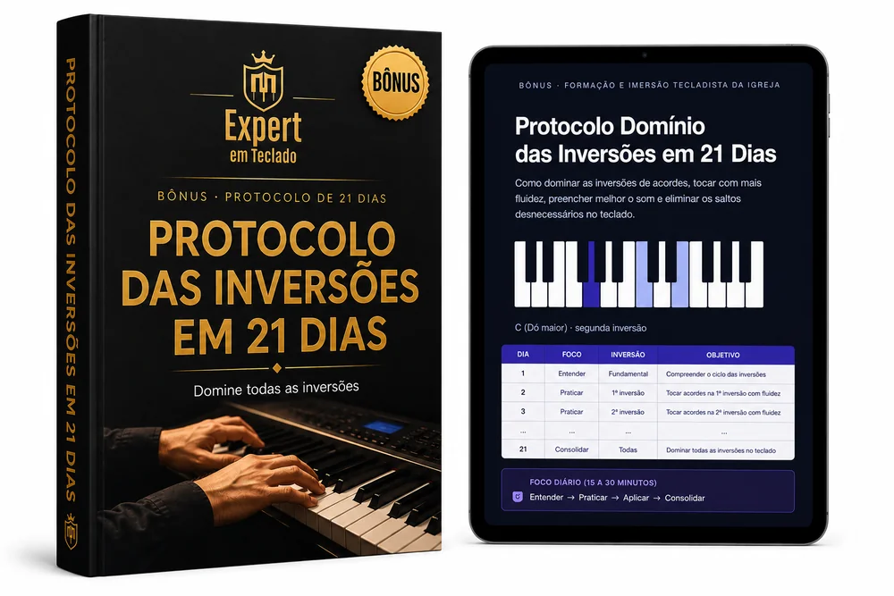 Capa do Protocolo Domínio das Inversões em 21 Dias ao lado de um tablet